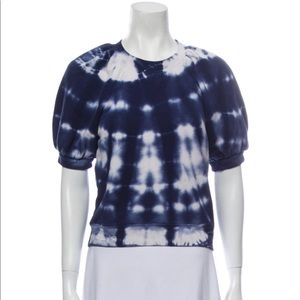 Ulla Johnson Tie Dye Crew Neck Short Sleeve Sweatshirt – Size Small